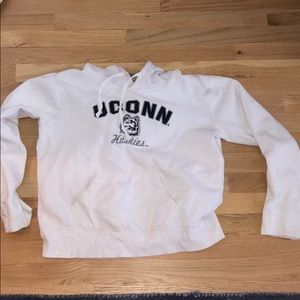 white Uconn hoodie